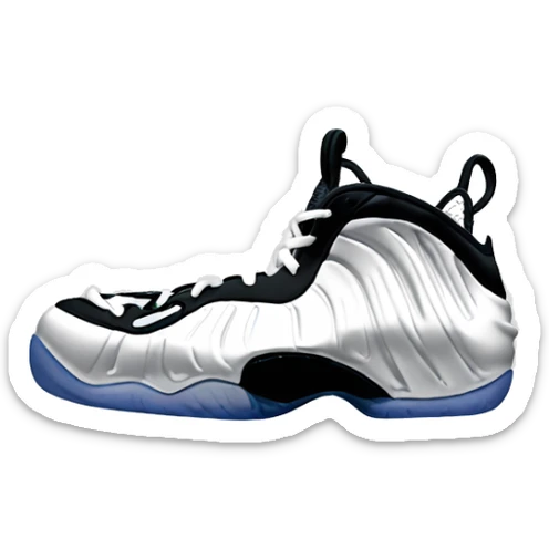 full white foamposite emoji sticker