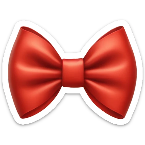 red bow sticker