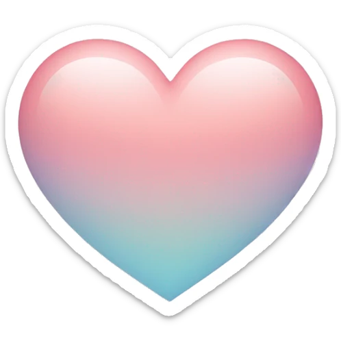 Heart with soft colors sticker