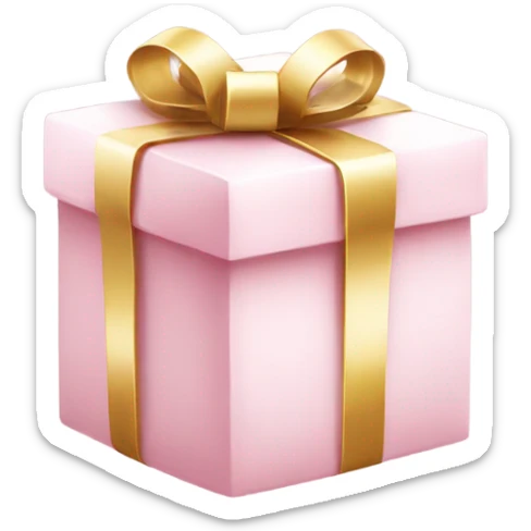 Light pink Christmas gifts under a white Christmas tree  sticker