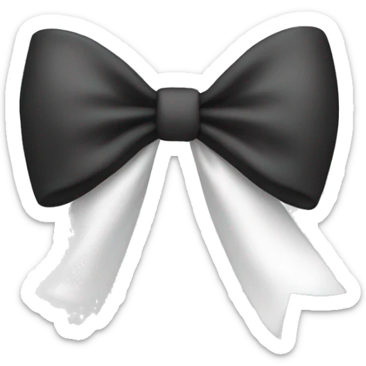 white bow sticker