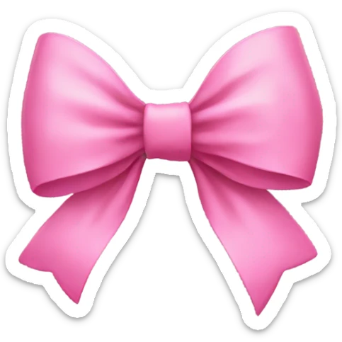Pink bow sticker