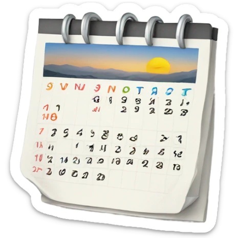 calendar sticker