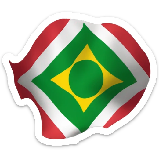create an emoji of a city flag, of Montes Claros, minas gerais, Brazil sticker