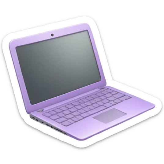 Lilac laptop sticker