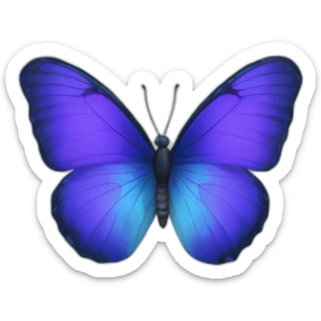 indigo-butterfly sticker