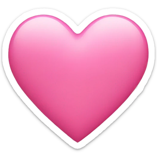 Pink heart sticker