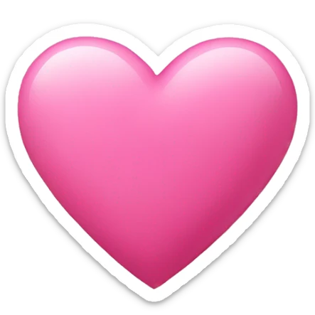 Pink heart sticker