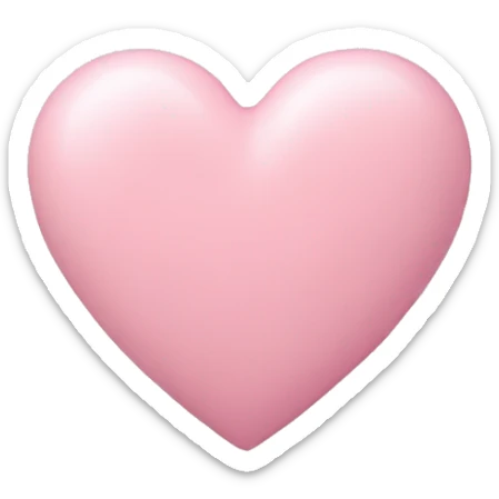 pastel pink heart sticker