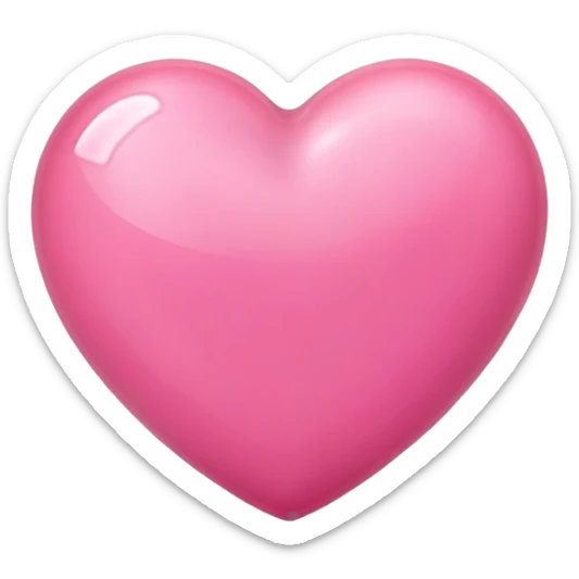 Pink heart sticker
