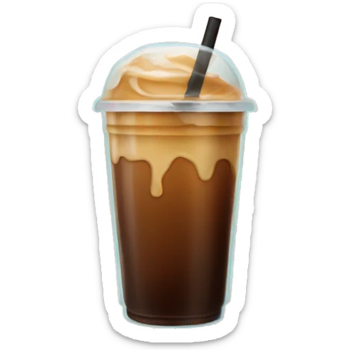 Iced coffee sticker