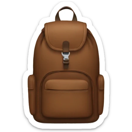 Brown backpack sticker