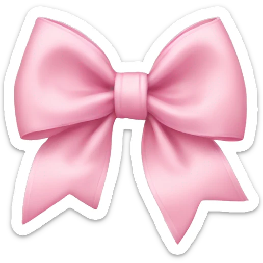 Baby pink bow  sticker