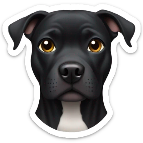 black pitbull  sticker