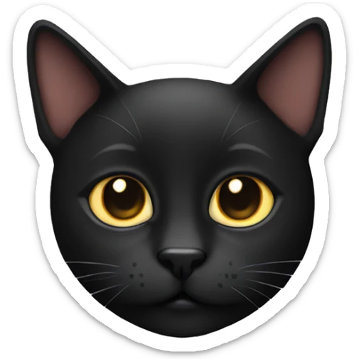 black cat  sticker
