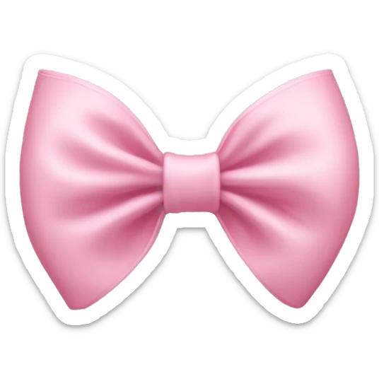 Light pink bow sticker
