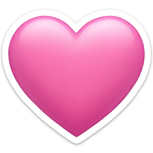 Pink heart sticker