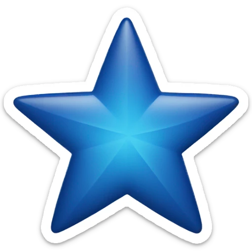 blue star sticker
