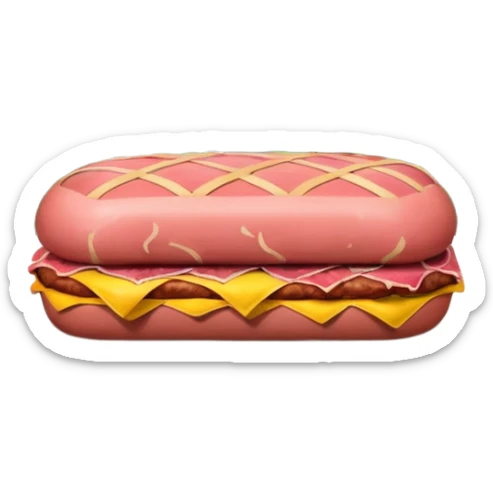  paris art city SPAM meat jeff koons style sculpture arty landscape  sticker