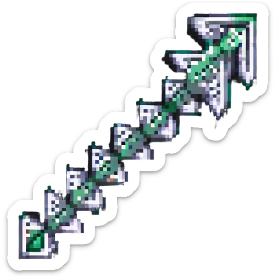 investment concept with upward arrow and money, with a different color scheme sticker