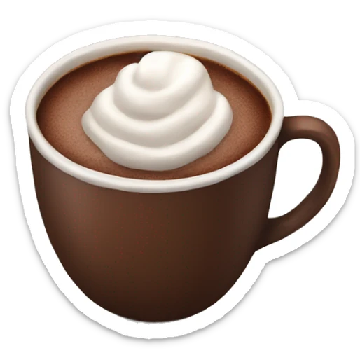 hot chocolate sticker