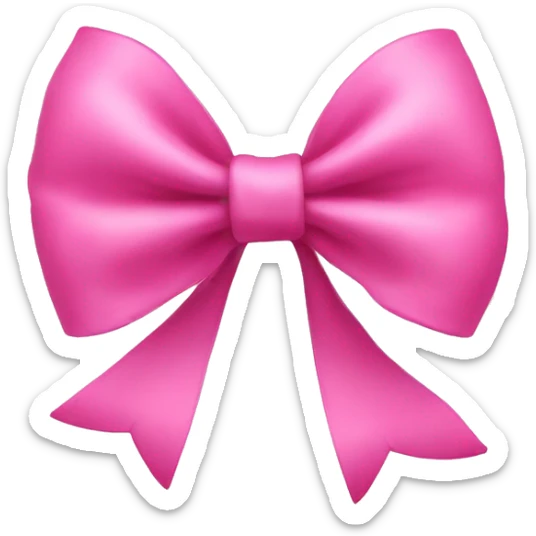 Pink bow sticker