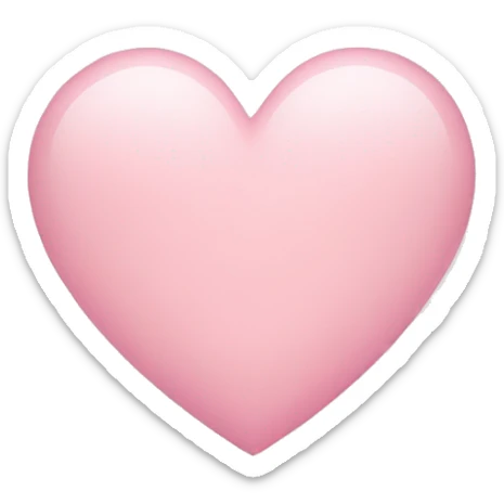 Light pink heart sticker