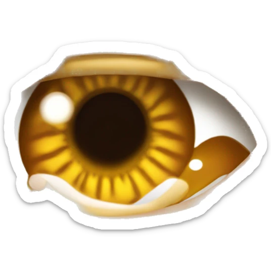 Niña morena de ojos color miel con cabello ondulado café y ojo grandes sticker