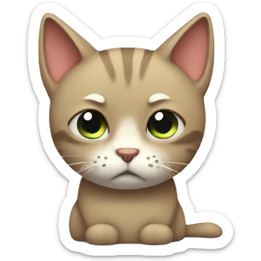 sad cat sticker