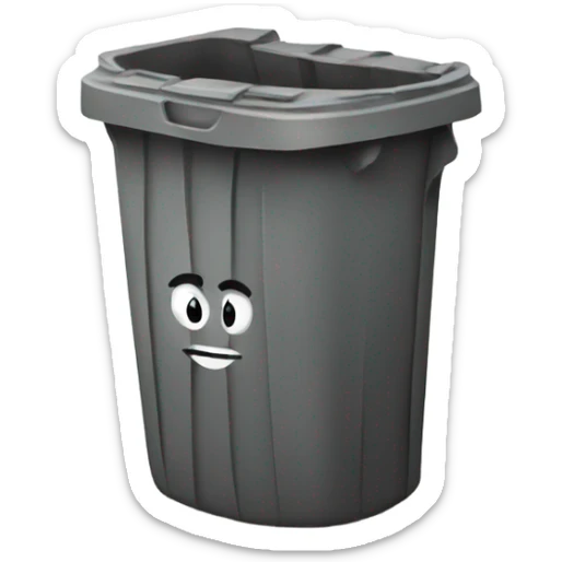 Trash sticker