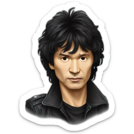 viktor-tsoi,-the-legendary-rock-musician-and-leader-of-the-band-"kino" sticker