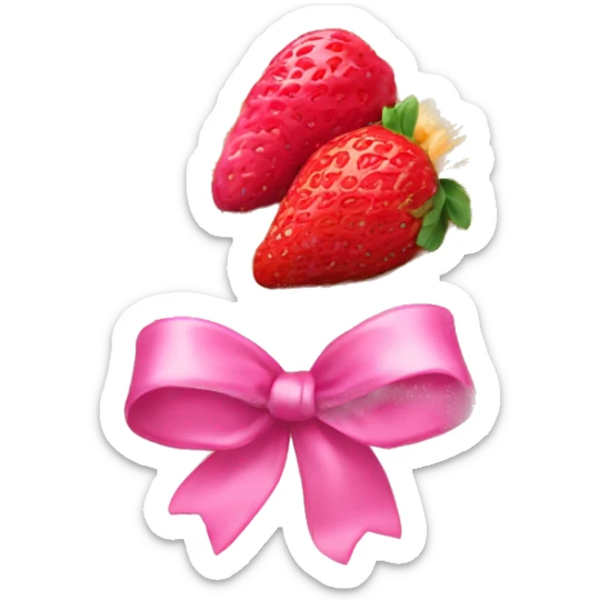 Croissant with strawberry filling, and on top there is a pink ribbon sticker