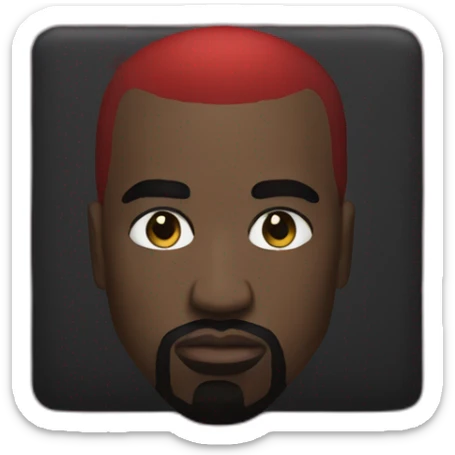 Kanye West My Beautiful Dark Twisted Fantasy Album Cover sticker