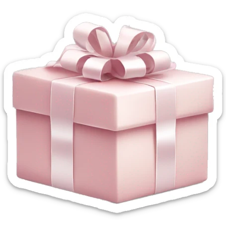 Light pink Christmas gifts under a white Christmas tree  sticker