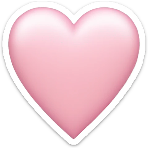 Light pink Heart  sticker