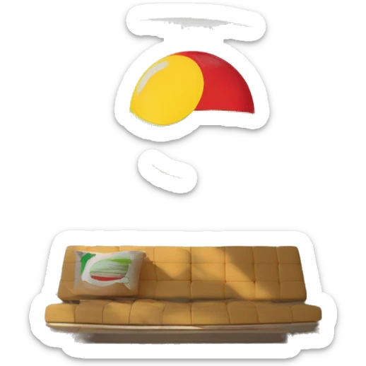 Drapeau de 3 bandes la première rouge la deuxième blanche puis la troisième vert avec un soleil au centre de la bande blanche sticker