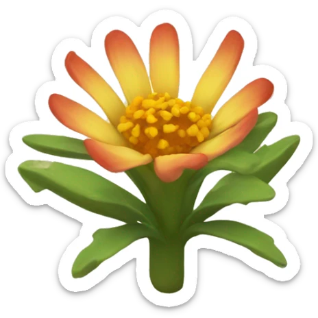 desert flower sticker