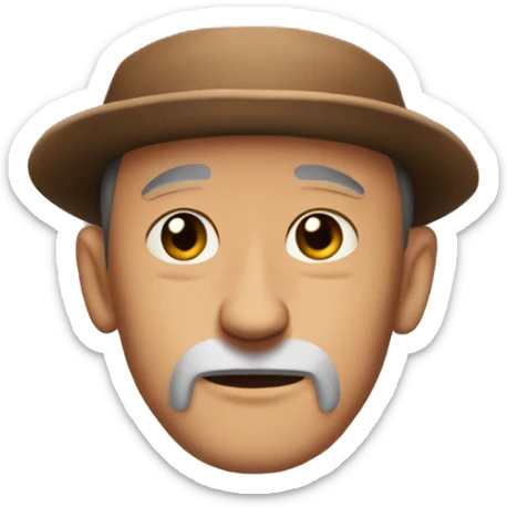 side profile of tony tony chopper with a recessed chin and long nose sticker