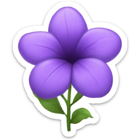 Purple flower emoji sticker