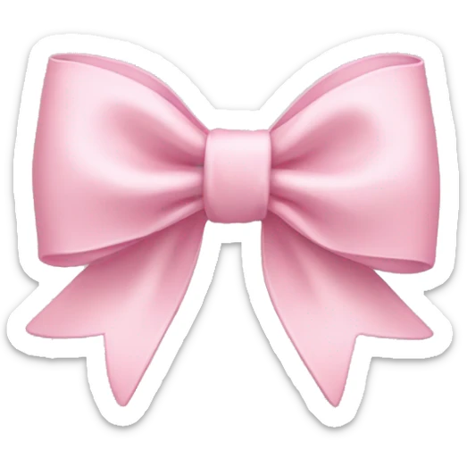 Light Pink bow sticker