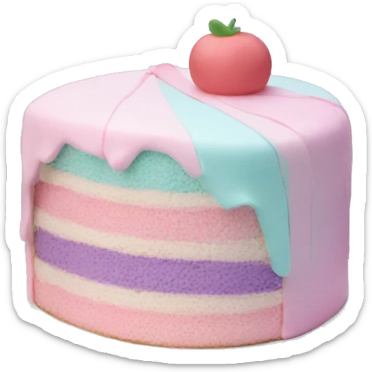 pastel cake sticker