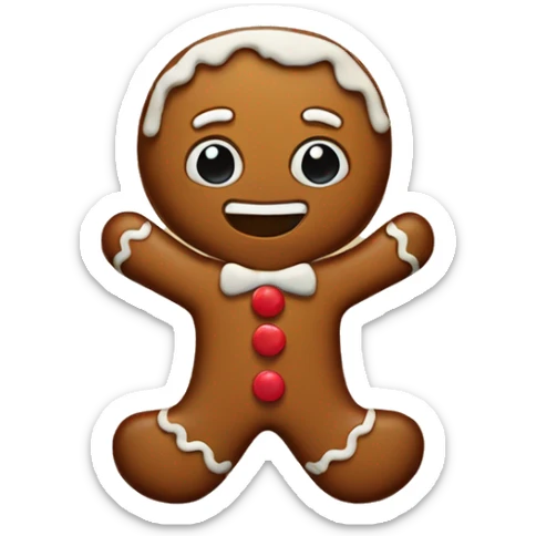 gingerbread sticker