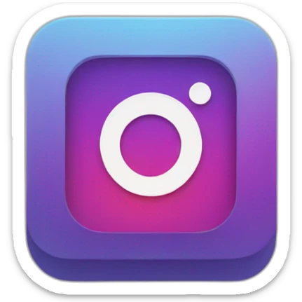Instagram logo sticker