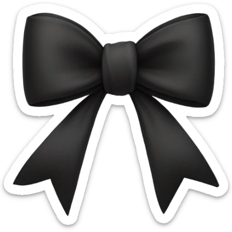 black bow sticker