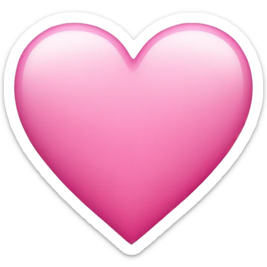 Pink heart  sticker