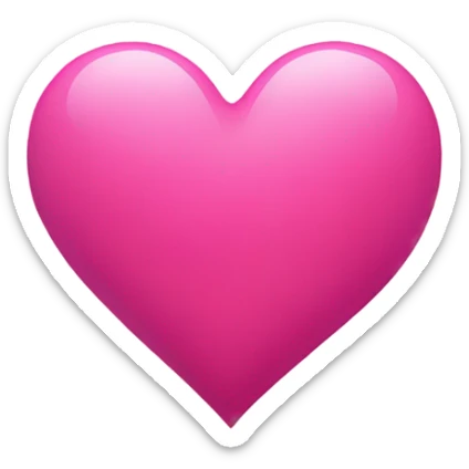 pink heart sticker