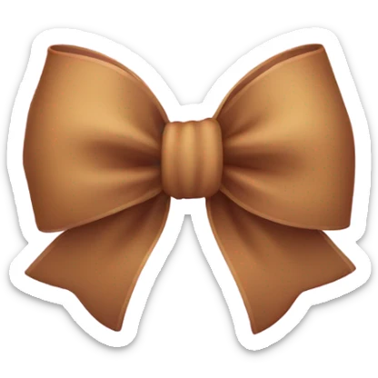curly bow sticker