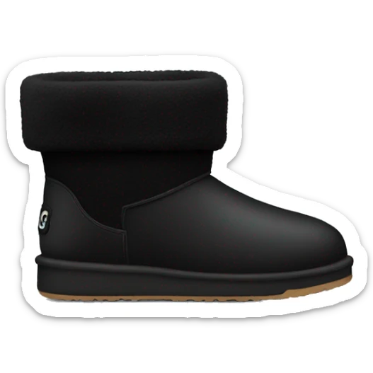 Black ugg sticker