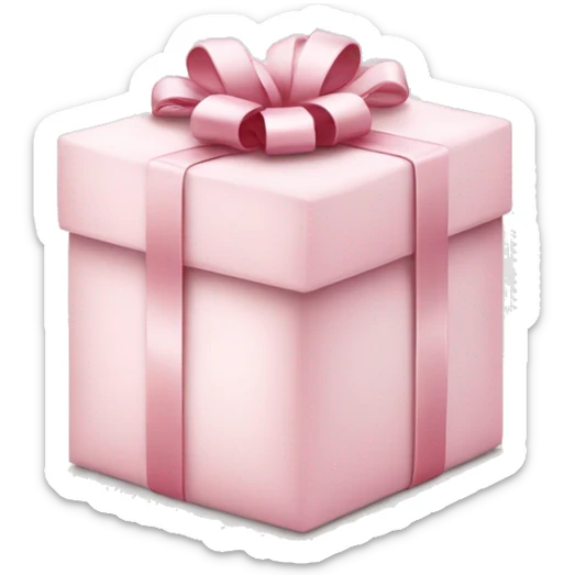 Light pink Christmas gifts under a white Christmas tree  sticker