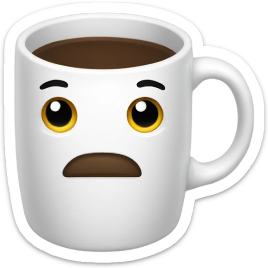 Coffee mug sticker